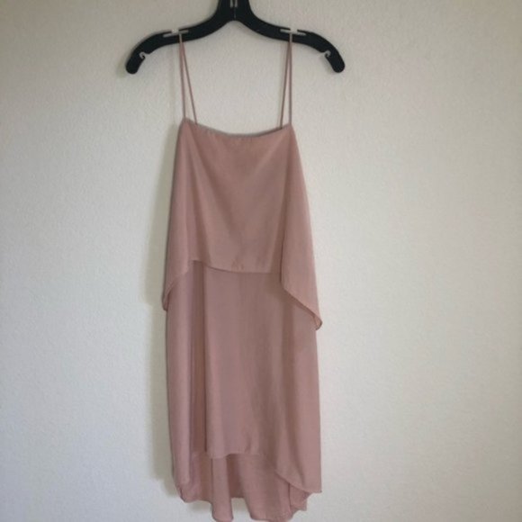 BANANA REPUBLIC Blush Flow Dress size 4P - Picture 2 of 6